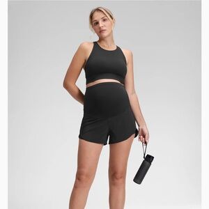 Blue CRZ Yoga maternity shorts